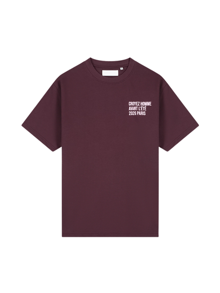 Croyez Croyez Classique T-Shirt - Burgundy Croyez Classique T-Shirt - Burgundy