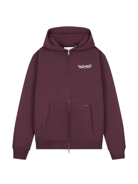 Croyez Croyez Talk And Play Zip Hoodie - Burgundy Croyez Talk And Play Zip Hoodie - Burgundy