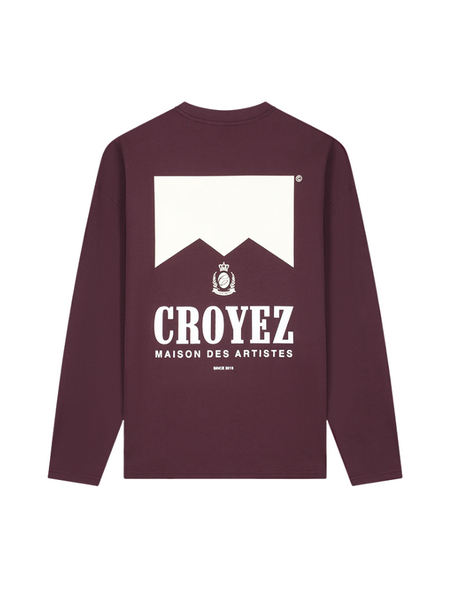 Croyez Croyez Maison Fumes Longsleeve - Burgundy