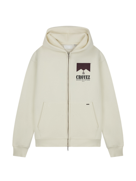 Croyez Croyez Maison Fumes Zip Hoodie - Off-White Croyez Maison Fumes Zip Hoodie - Off-White