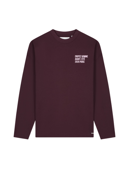 Croyez Women Classique Longsleeve - Burgundy