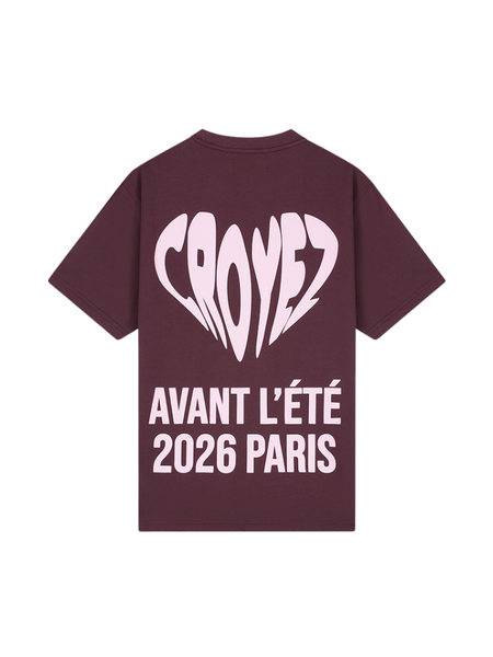 Croyez Croyez Women Classique T-Shirt - Burgundy