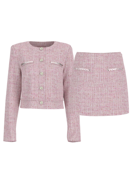 Guess Guess Clotilde Tweed Combi-set - Delicate Pink Guess Clotilde Tweed Combi-set - Delicate Pink