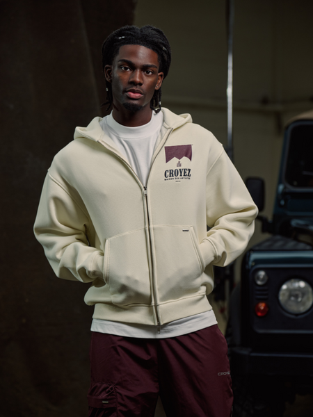 Croyez Croyez Maison Fumes Zip Hoodie - Off-White