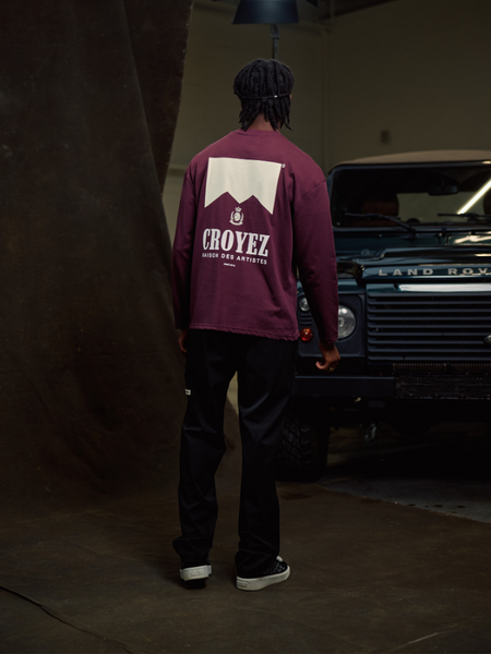 Croyez Croyez Maison Fumes Longsleeve - Burgundy