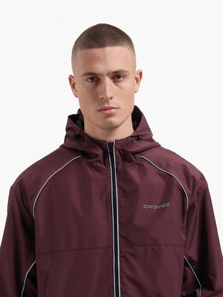 Croyez Croyez Parachute Ripstop Jacket - Burgundy