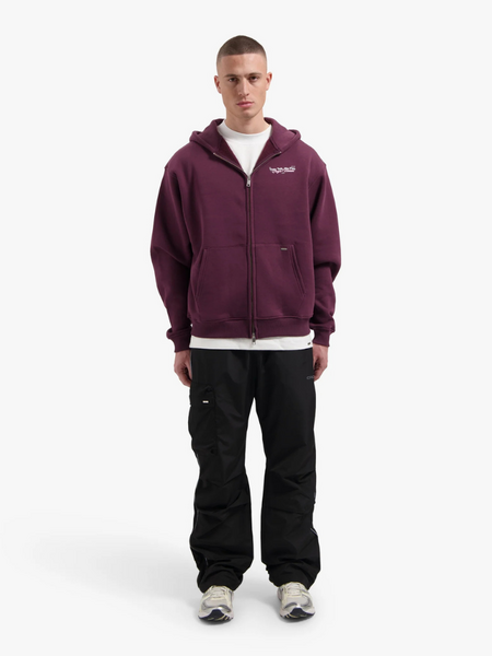 Croyez Croyez Talk And Play Zip Hoodie - Burgundy