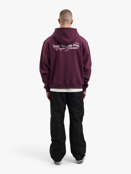 Croyez Croyez Talk And Play Zip Hoodie - Burgundy