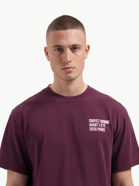 Croyez Croyez Classique T-Shirt - Burgundy