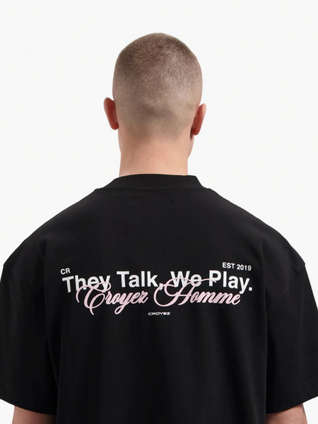 Croyez Croyez Talk And Play T-Shirt - Black