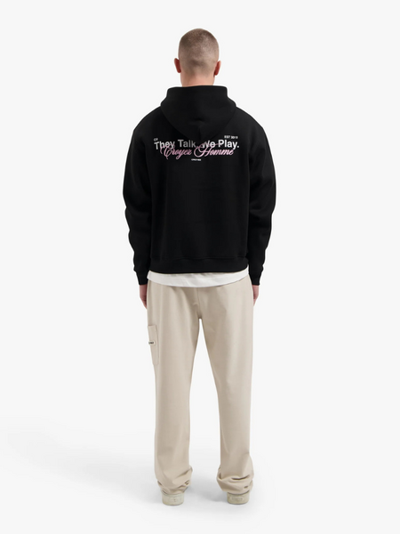Croyez Croyez Talk And Play Zip Hoodie - Black