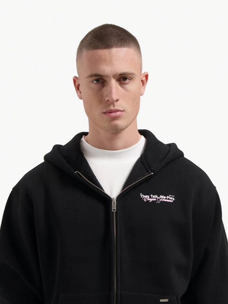 Croyez Croyez Talk And Play Zip Hoodie - Black