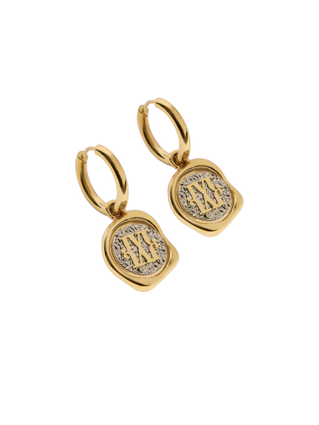 Josh V Fieke Earrings - Gold Silver