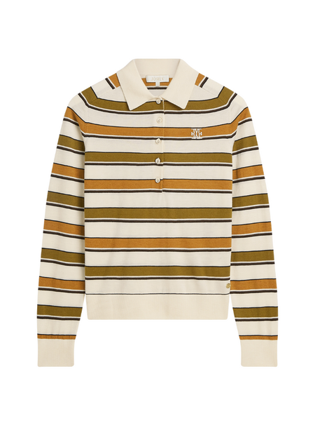 Josh V Audrey Sweater - Olive Green Stripe