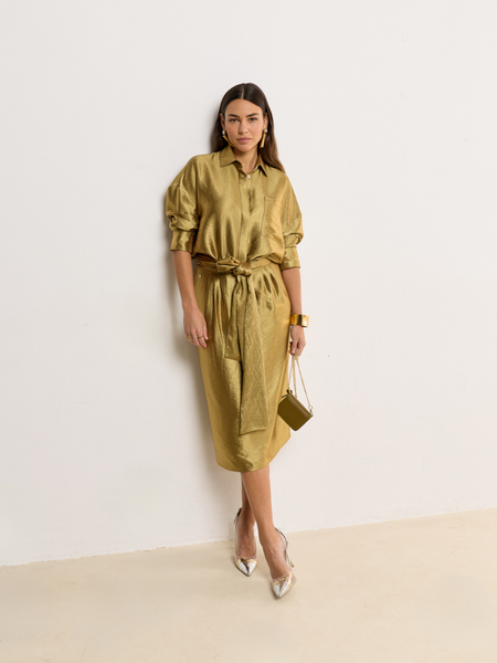 Josh V Lucilla Blouse - Dark Gold Josh V Josh V Lucilla Blouse - Dark Gold