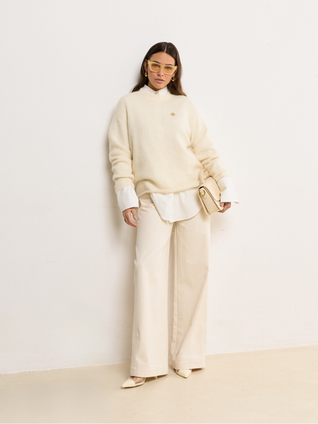 Josh V Josh V Loreen Sweater - Light Ecru Melange