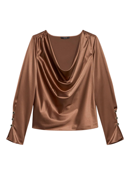 Nikkie Nikkie Obihiro Blouse - Walnut