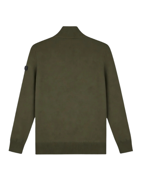 Malelions Malelions Knitted Quarter Zip - Vintage Green