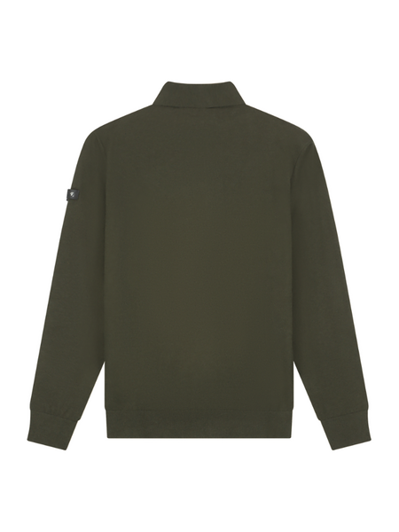 Malelions Malelions Knitted Longsleeve Zip - Vintage Green