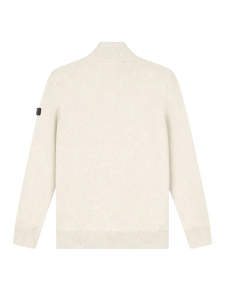 Malelions Malelions Knitted Quarter Zip - Light Taupe