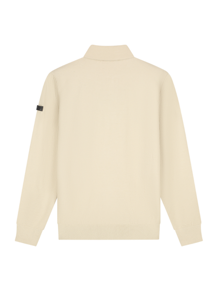 Malelions Malelions Knitted Longsleeve Zip - Light Taupe