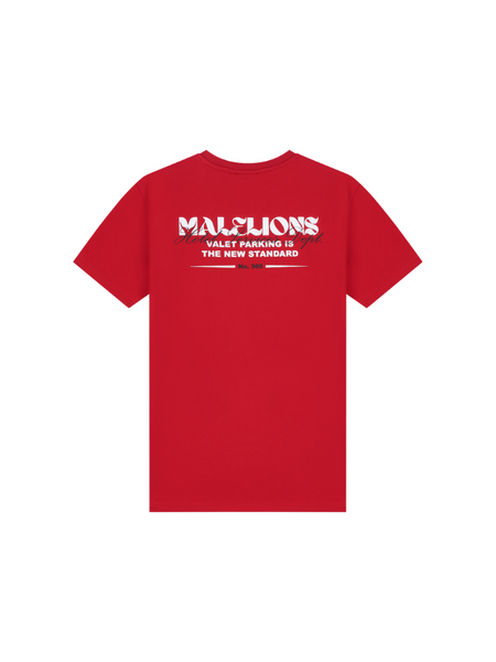 Malelions Kids Relaxed Valet T-Shirt - Red