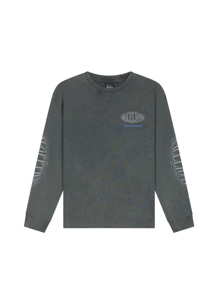 Malelions Kids Relaxed Lifestyle Longsleeve T-Shirt - Acid Wash