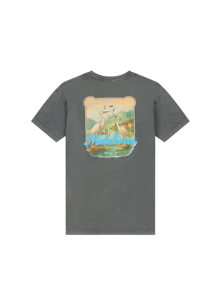 Malelions Kids Relaxed White Heron T-Shirt - Acid Wash