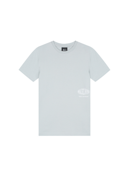 Malelions Malelions Kids Relaxed White Heron T-Shirt - Ocean Grey