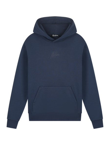 Malelions Malelions Striped Signature Hoodie - Navy Malelions Striped Signature Hoodie - Navy