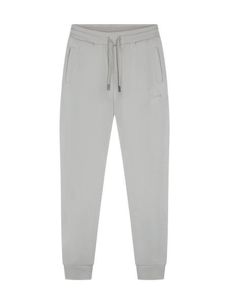 Malelions Striped Signature Sweatpants - Pearl Grey