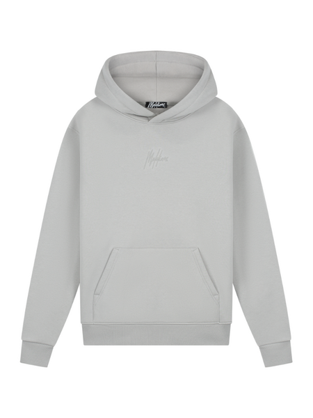 Malelions Malelions Striped Signature Hoodie - Pearl Grey Malelions Striped Signature Hoodie - Pearl Grey
