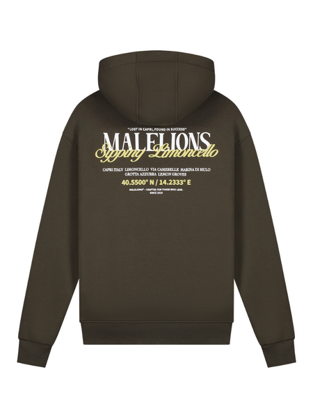 Malelions Malelions Sipping Limoncello Hoodie - Vintage Green