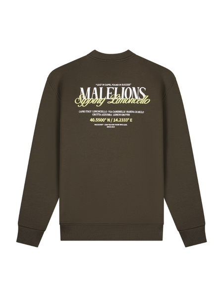 Malelions Malelions Sipping Limoncello Sweater - Vintage Green