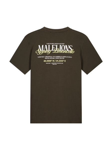 Malelions Malelions Malelions Sipping Limoncello T-Shirt - Vintage Green Limoncello T-Shirt - Vintage Green - Copy