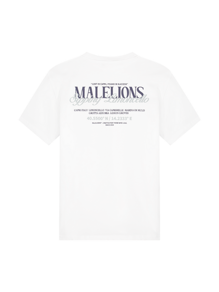 Malelions Malelions Sipping Limoncello T-Shirt - White