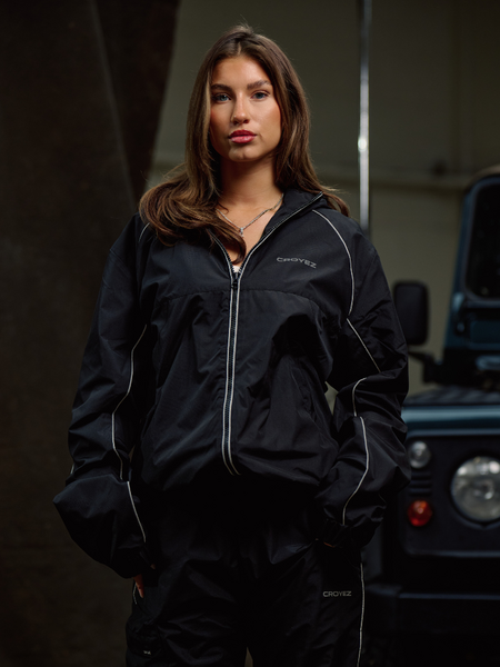 Croyez Croyez Women Parachute Ripstop Jacket - Black