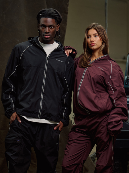 Croyez Croyez Women Parachute Ripstop Pants - Burgundy