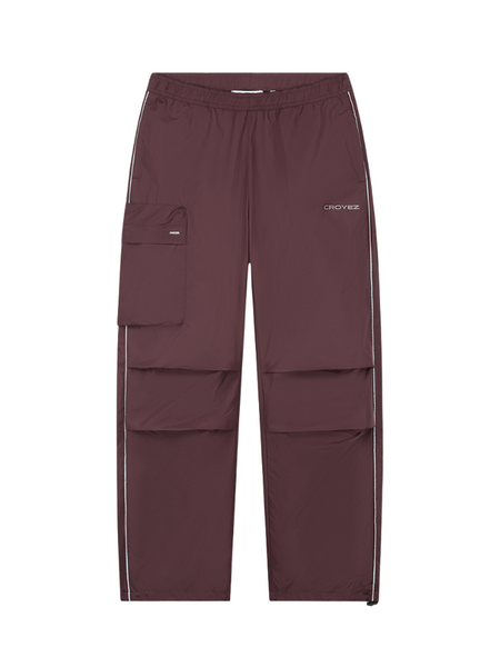 Croyez Women Parachute Ripstop Pants - Burgundy