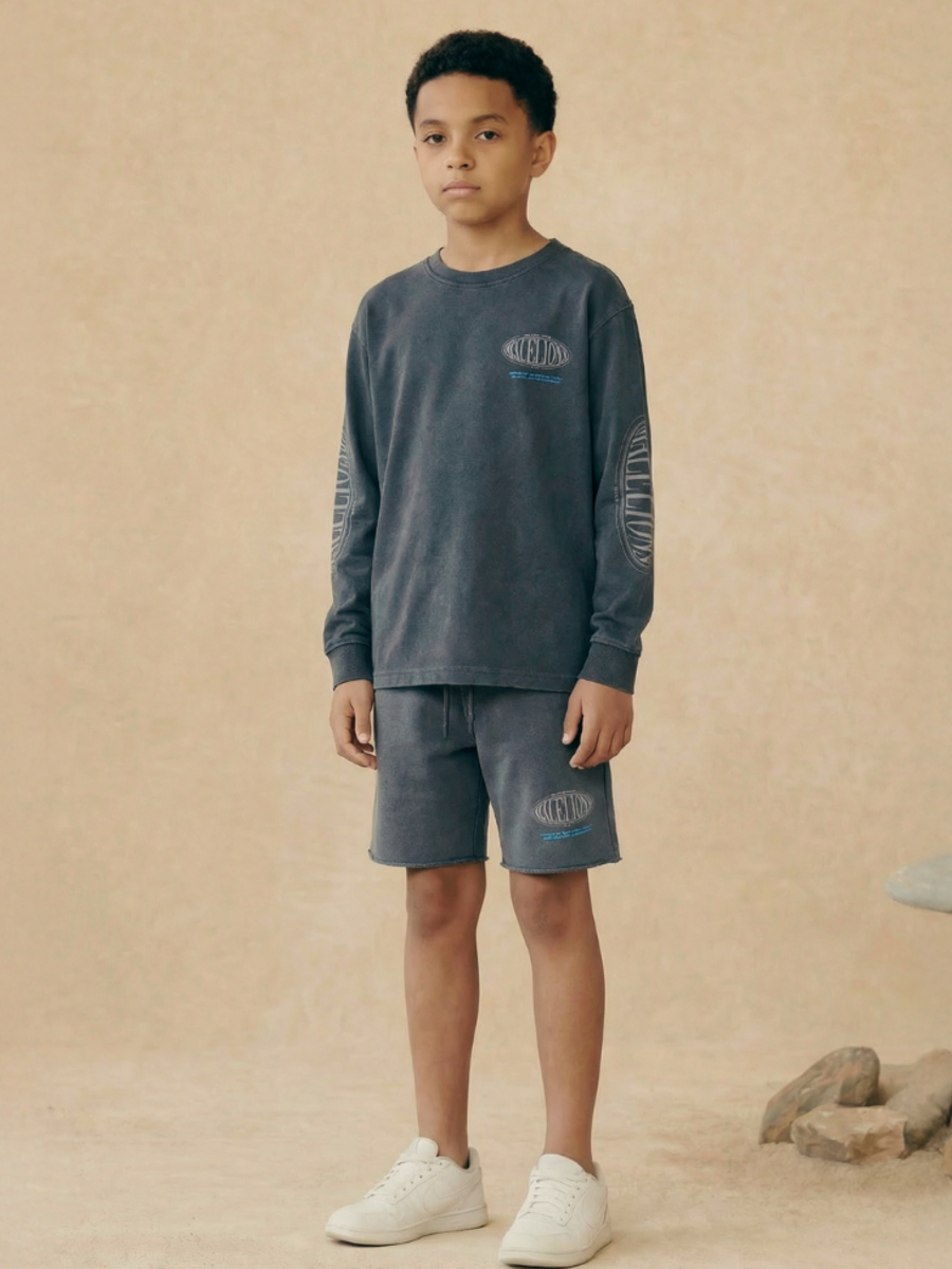 Malelions Malelions Kids Relaxed Lifestyle Combi-set - Acid Wash