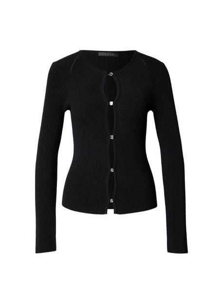 Guess LS CN Stella Cardi Vest - Jet Black