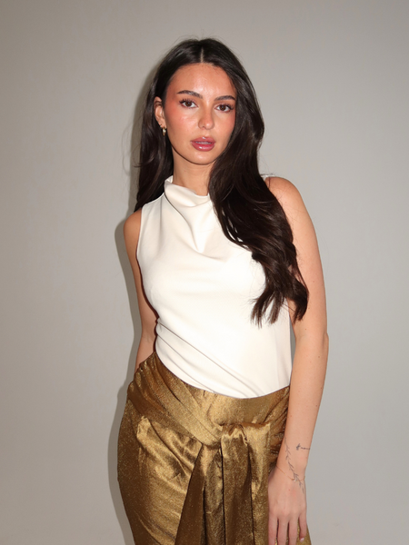 Josh V Bibi Top - Creme White