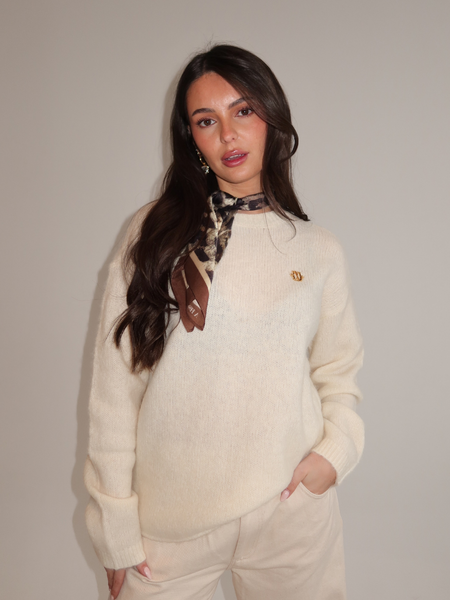 Josh V Loreen Sweater - Light Ecru Melange
