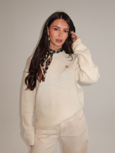 Josh V Josh V Loreen Sweater - Light Ecru Melange