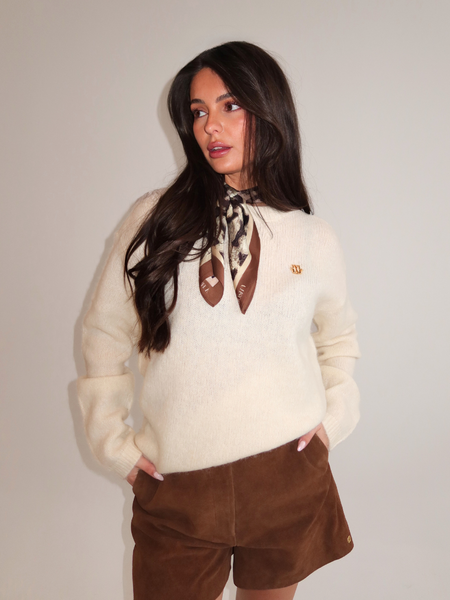 Josh V Josh V Loreen Sweater - Light Ecru Melange