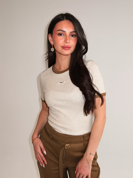 Josh V Cody T-Shirt  - Ecru Melange