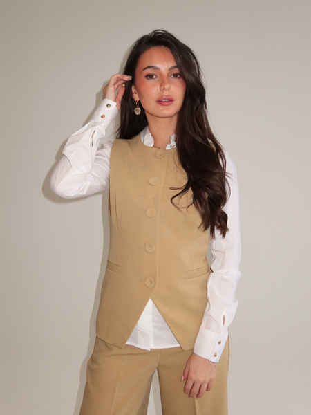 Josh V Kiro Gilet - Mustard Yellow