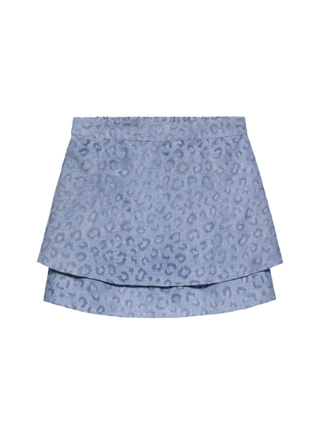 Nikkie Nikkie Pragues Leopard Skirt - Misty Blue Nikkie Pragues Leopard Skirt - Misty Blue