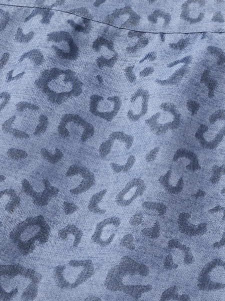 Nikkie Nikkie Pragues Leopard Skirt - Misty Blue