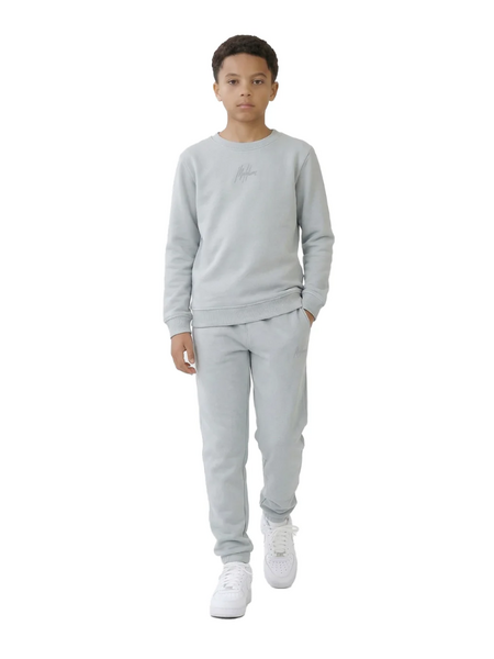 Malelions Malelions Kids Striped Signature Sweater - Ocean Grey